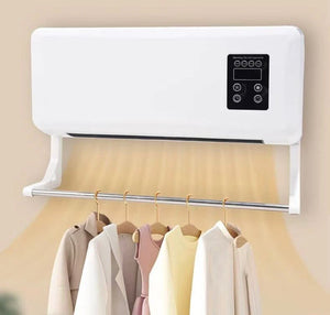 Termoventilatore d'aria CALDA e FREDDA da Parete BAGNO con Telecomando ELETTRICO