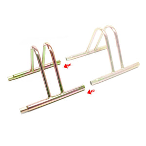 Portapacchi per 1 bicicletta 39,5 cm argento possibilità di fissaggio a parete acciaio zincato pratico garage 16_0001495