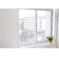 ZANZARIERA PER FINESTRA TENDA ADESIVA TELO ANTI ZANZARE INSETTI BIANCA 130x150CM