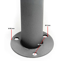 Blocco 5 cassette postali 5 scomparti base supporto posta acciaio zincato antracite 16_0000038