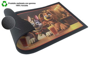 Zerbino Gomma Sostenibile 40X70 Antiscivolo Ingresso Interno Esterno Moderno Dis.Q