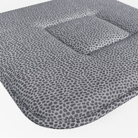 Set 4 Cuscini Sedia Cotone Con Lacci Lavabili Morbidi Universali Copri Sedie Maculati Grigi