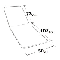 Cuscino Sdraio Giardino Morbido Materassino Lettino Prendisole Pieghevole Maculato Elegante Grigio