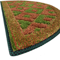 Zerbino Ingresso Semiluna Asciugapassi Assorbente Antiscivolo Morbido Made In Italy Verde