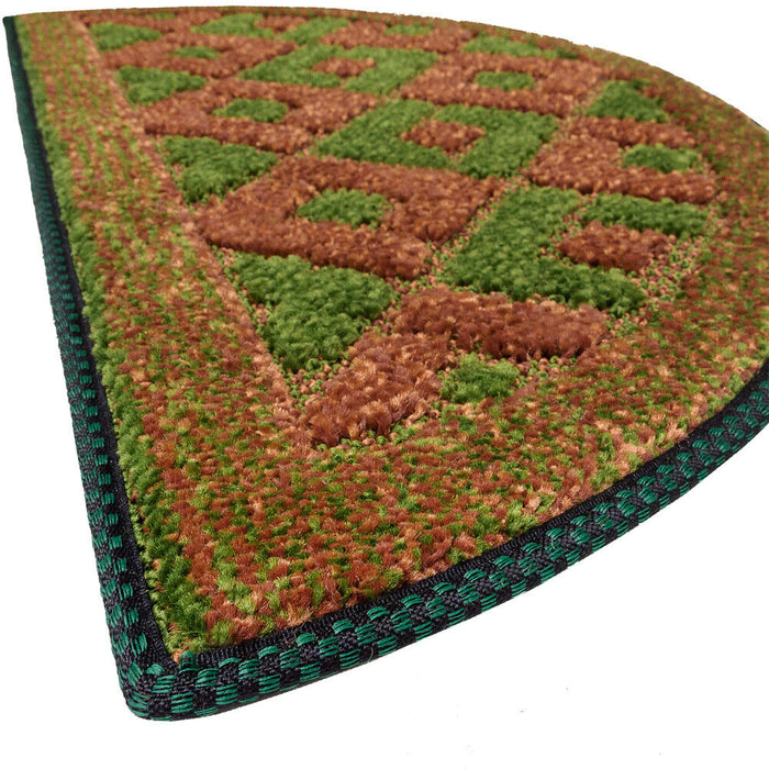 Zerbino Ingresso Semiluna Asciugapassi Assorbente Antiscivolo Morbido Made In Italy Verde