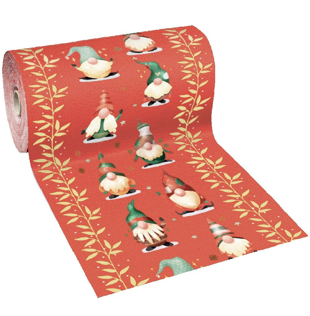 Passatoia Natalizia Tappeto Corsia Ingresso Natale Marciapiede Interno Esterno 100x400 Cm (A)