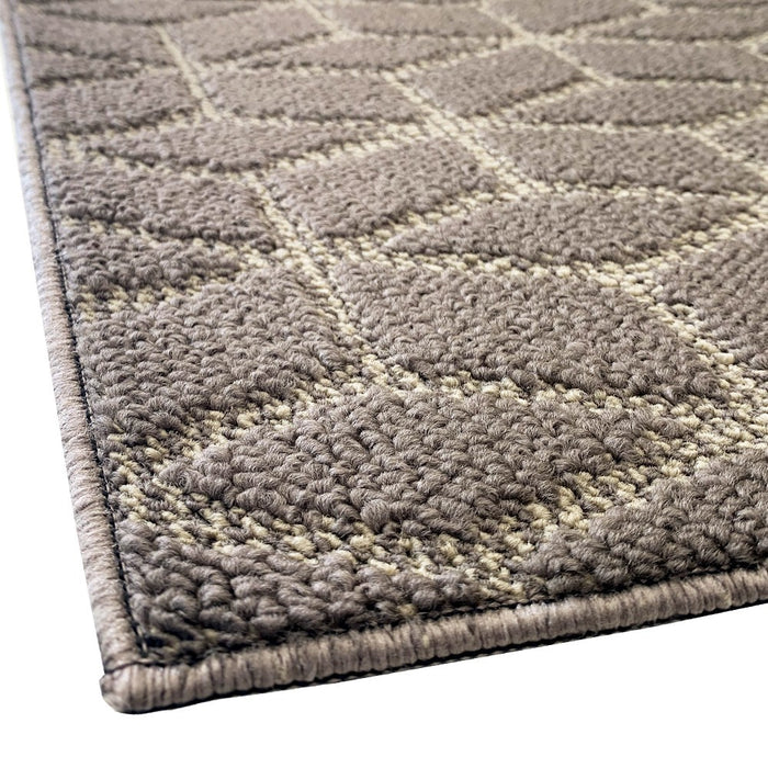 Zerbino Ingresso Interno Esterno Tessuto 3D Antiscivolo Tappeto Casa Assorbente Moderno Tortora