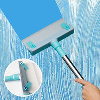 LAVAVETRI MICROFIBRA ASTA SILICONE PULIZIA FINESTRE VETRI SUPERFICI LISCE CASA