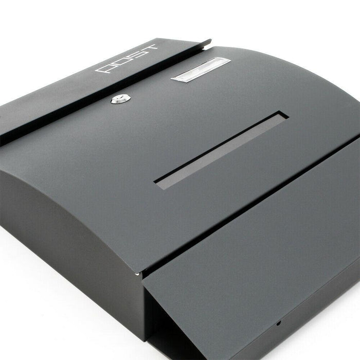 Cassetta postale dal design moderno porta giornali da parete antracite 16_0000062