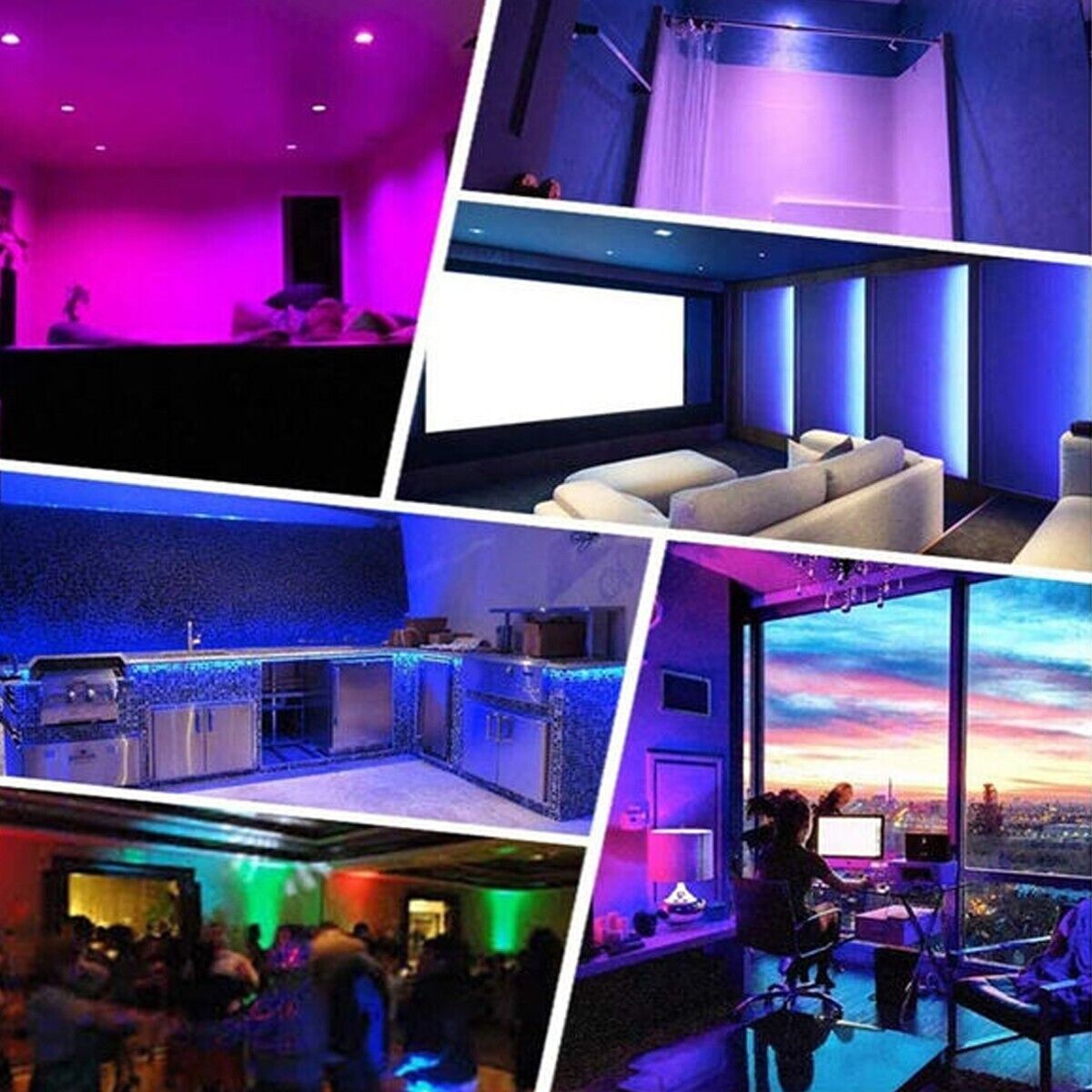 FARETTO LED LUCE RGB GU10 LAMPADINA 5W MULTICOLORE PROGRAMMABILE TELECOMANDO