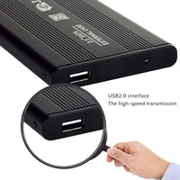 CASE BOX ESTERNO PER HARDISK HARD DISK ALLUMINIO HD 2.5" SATA USB 2.0 HDD LE-105