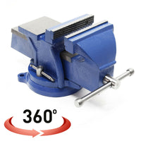 Ganascia di serraggio per morsa per impieghi gravosi 125 mm 360 gradi con incudine 127 mm officina 16_0000322