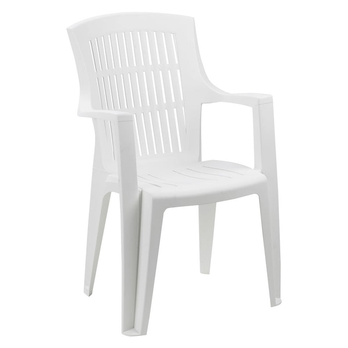 sedia in polipropilene arpa bianca