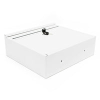 Cassetta postale di design Cassetta postale di design da parete 32 x 36 x 11,5 cm bianco 16_0000060