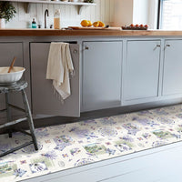 Tappeto Cucina 46x80 Cm Antimacchia Antiscivolo Passatoia Gomma Pvc Flessibile Stampa Digitale Dis A