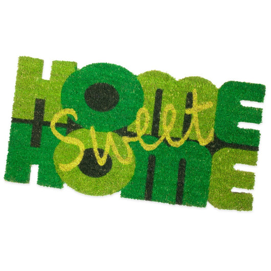 Zerbino Cocco 40x75 cm HOME Retro Gomma Antiscivolo Tappeto Moderno Porta Ingresso Entrata