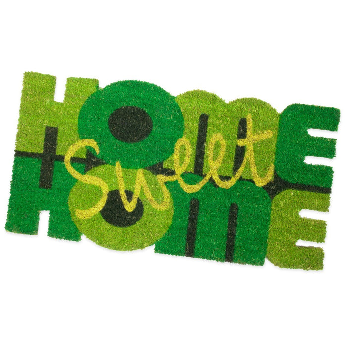 Zerbino Cocco 40x75 cm HOME Retro Gomma Antiscivolo Tappeto Moderno Porta Ingresso Entrata