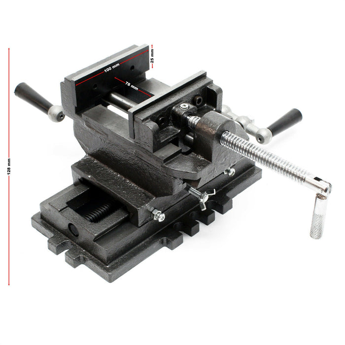 Morsa per macchina 2 assi 100 mm morsa a croce tavola di fresatura o banco di lavoro 16_0000317