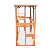 Recinto da esterno per gatti in legno resistente 180x88x169cm 6 zone riposo 16_0001712