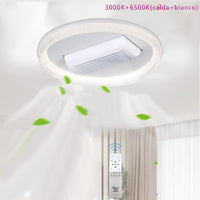 PLAFONIERA LED CON VENTILATORE 30W 500MM SENZA PALE LUCE CALDA FREDDA ET-31527