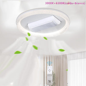 PLAFONIERA LED CON VENTILATORE 30W 500MM SENZA PALE LUCE CALDA FREDDA ET-31527
