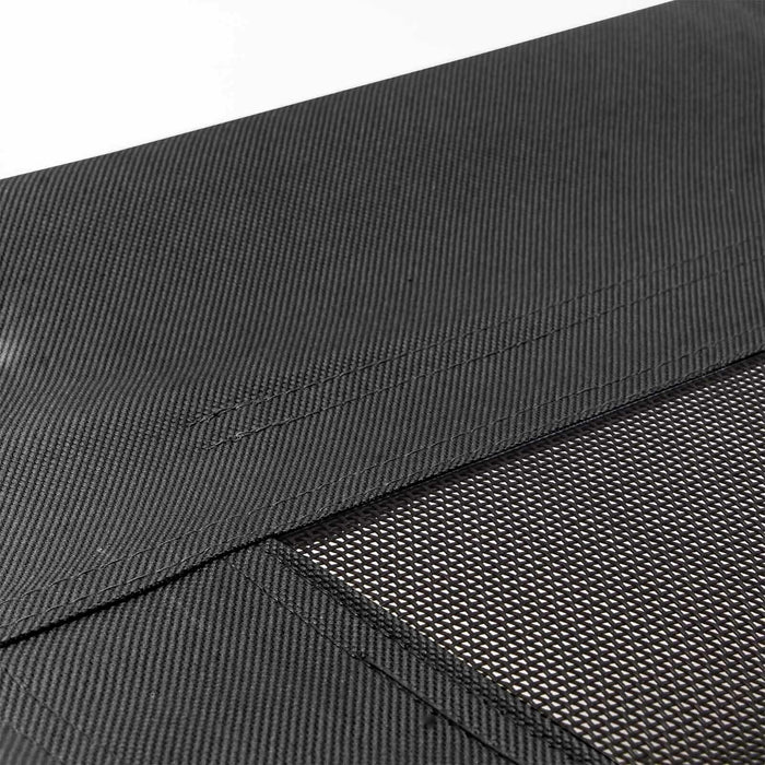 Cuccia da campeggio per cani da esterno cuccia rialzata 92 cm tessuto oxford nero 25 kg max. 16_0002720