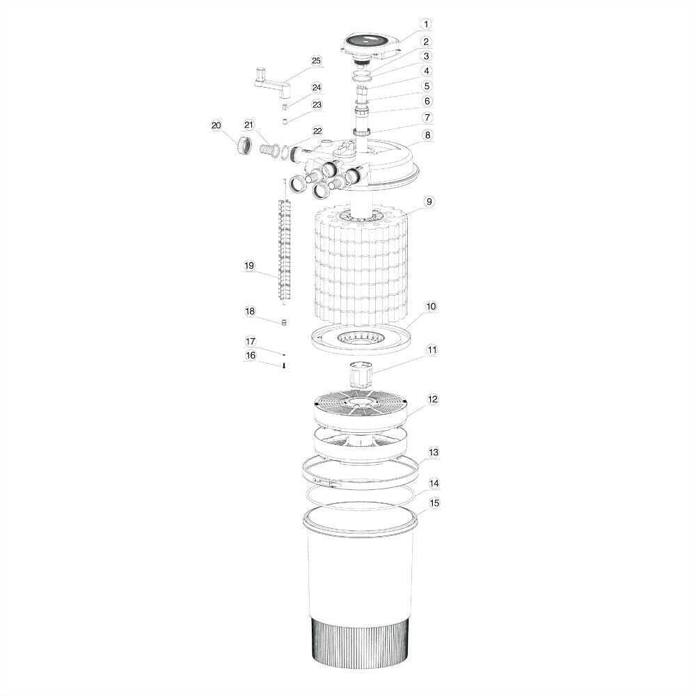 Filtro per stagno a pressione UVC 55 Watt fino a 60.000 litri 16_0001949