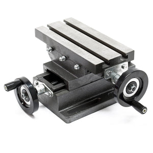 Morsa a croce a 2 assi tavola di fresatura superficie di foratura 170 x 85 mm banco da lavoro utensile da officina 16_0000328