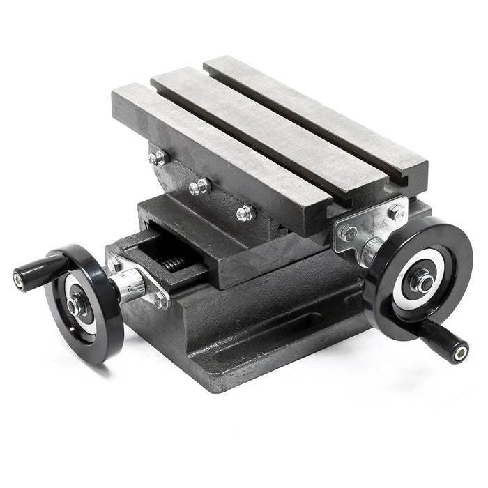 Morsa a croce a 2 assi tavola di fresatura superficie di foratura 170 x 85 mm banco da lavoro utensile da officina 16_0000328