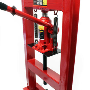 Pressa idraulica pressa da officina pressa a telaio 6 ton pressa a cremagliera rossa 16_0000573