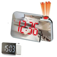 OROLOGIO SVEGLIA DIGITALE PROIETTORE ORARIO DISPLAY LED SPECCHIO ALLARME DS8590L