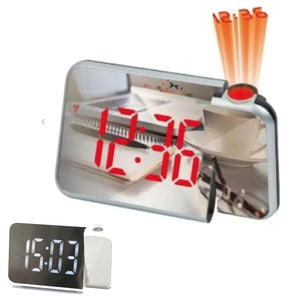 OROLOGIO SVEGLIA DIGITALE PROIETTORE ORARIO DISPLAY LED SPECCHIO ALLARME DS8590L