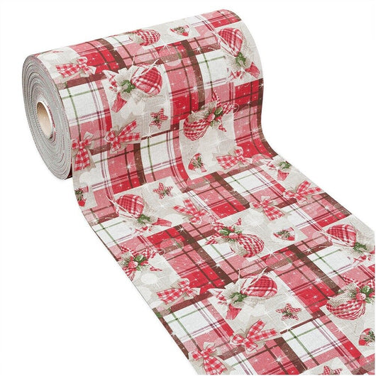 Tappeto Cucina Natale Natalizio 52x340 cm Antiscivolo Passatoia Addobbi Festa Fantasia D