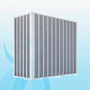 BOX PARETE VASCA IN PVC BRIXO 'PIRANHA' 70x160x170 - 2 LATI APERTURA ANGOLARE