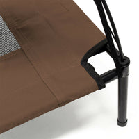 Lettino per cani marrone 76 cm max 20 kg lettino rialzato protezione solare M relax 16_0000530