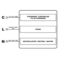 Valvola motorizzata a 2 vie elettrovalvola di zona motorizzata 26,9mm (3/4
