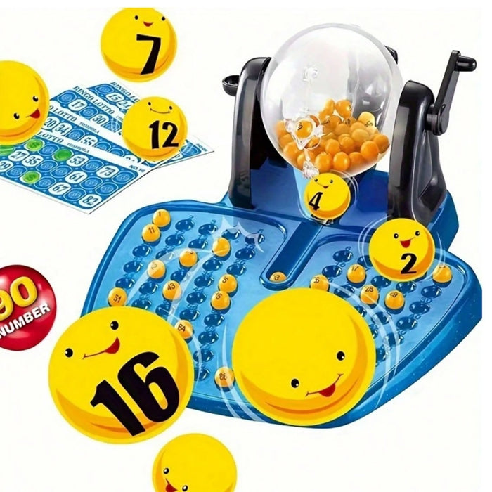 BINGO NATALE GABBIA GIREVOLE GIOCO DA TAVOLO DI SOCIETÀ 48 CARTELLE