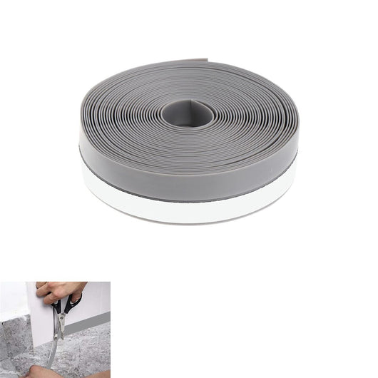 GUARNIZIONE ADESIVA PARAFREDDO PARASPIFFERI PORTE FINESTRE GRIGIO CHIARO 25MM