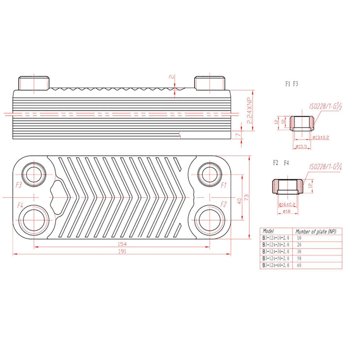 Scambiatore termico inox 10 piastre max 22 kw acqua solare 16_0000829