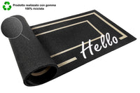 Zerbino Gomma Ecologica Ingresso Porta 25x60 cm Salvagradino Asciugapassi Antiscivolo Dis_F