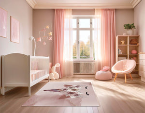 Tappeto Cameretta 75x120 Cm Camera Letto Bambini Moderno Antimacchia Morbido Gioco Bimbi Dis D