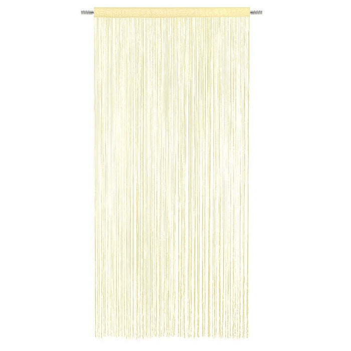 Tenda a Fili Elegante Per Porte Finestre Pannello 100x200 Cm Divisorio Camere Stanze Ambienti Oro