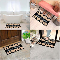 Zerbino Gomma Sostenibile 40X70 Ingresso Antiscivolo Interno Esterno Morbido Moderno Dis.SM