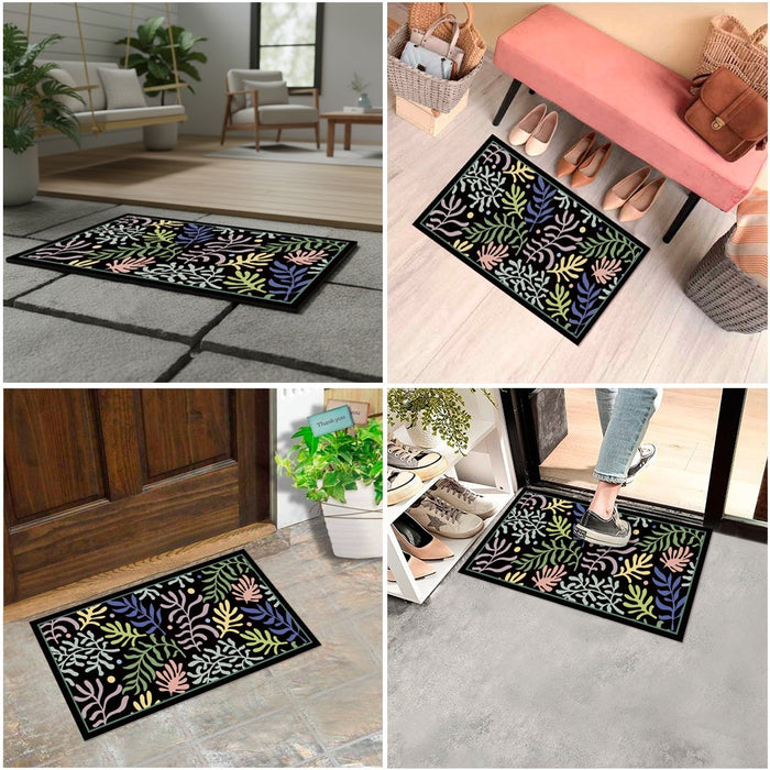 Zerbino Ingresso 40X70 cm Gomma Sostenibile Antiscivolo Pietre Mosaico Maioliche DIS_D