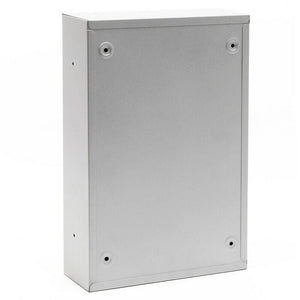 Serratura a combinazione per cassetta postale a parete dal design moderno in acciaio zincato argento 16_0000065