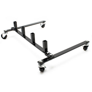 Supporto mobile per rack di stoccaggio per 4 carrelli con martinetto idraulico rack di trasporto 16_0002928