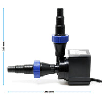 Pompa per laghetto con filtraggio Koi 3000 litri all'ora 10 watt 16_0002040