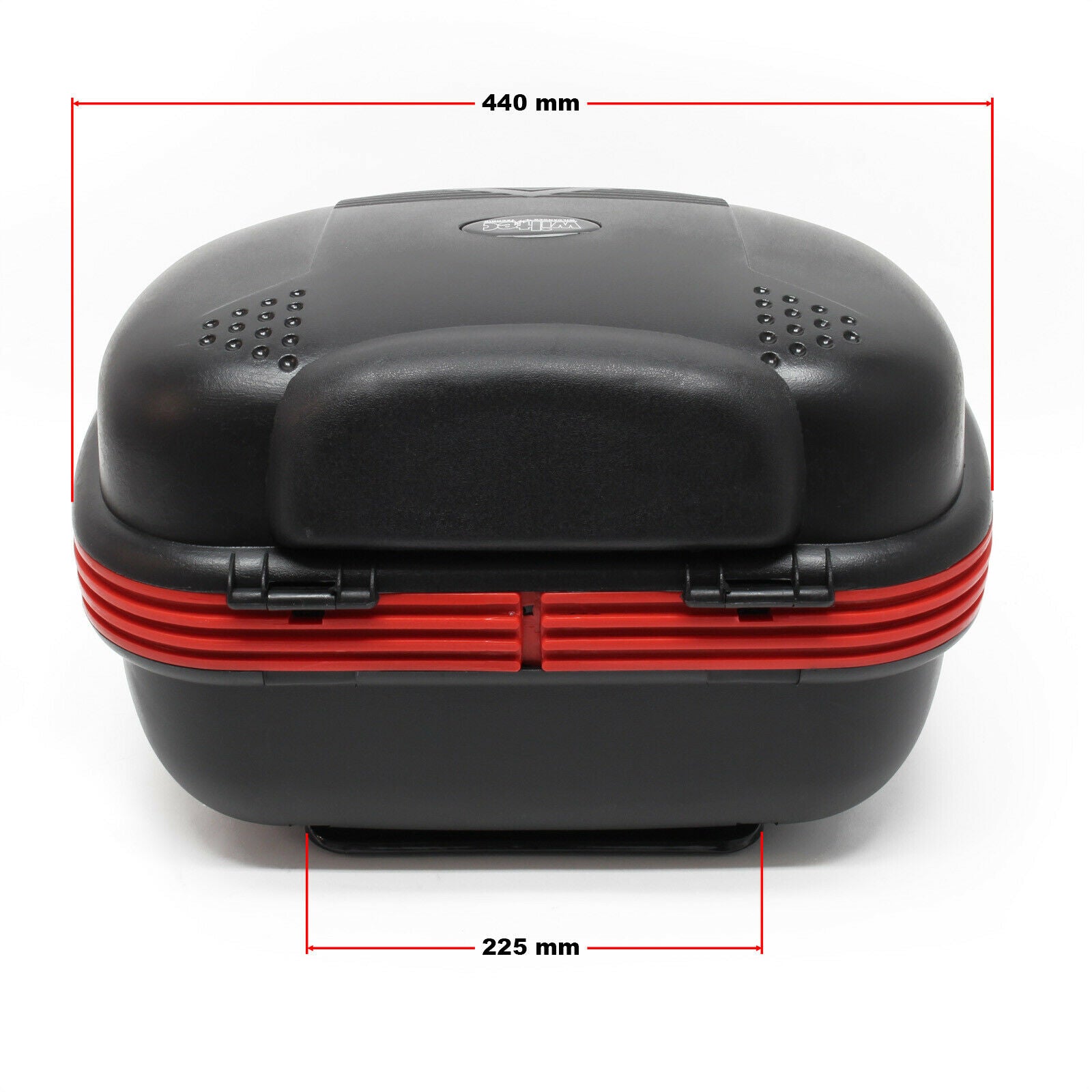 Bauletto 31 litri bauletto per moto scooter quad portapacchi nero opaco portaoggetti 16_0000488