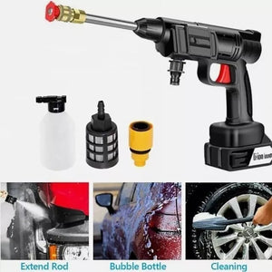 IDROPULITRICE PISTOLA PORTATILE BATTERIA PRESSIONE LAVAGGIO AUTO 48V