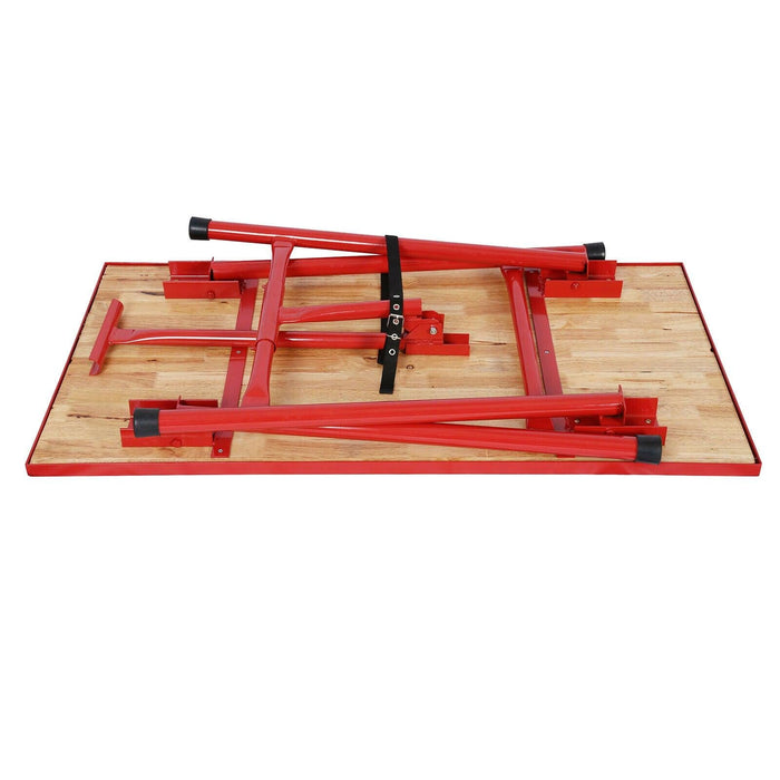Banco da lavoro pieghevole tavolo da officina pieghevole tavolo da lavoro 120 cm legno 16_0000517